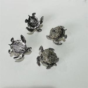 Adornos de Pirita de Alta Calidad al por Mayor, Formas de Tortuga y Cangrejo para Sanación y Decoración del Hogar - Product Image 4