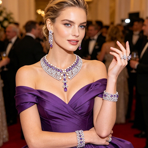 Parure de <span class=keywords><strong>bijoux</strong></span> T262K tendance en provenance de Chine continentale, nouveau design de collier en perles, plaqué or 18 carats, ensemble de <span class=keywords><strong>bijoux</strong></span> de mariage italien - Product Image 2