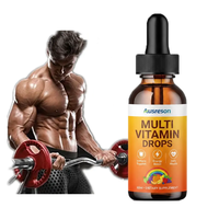 Ausreson OEM Gouttes Liquides Multivitaminées Fibres Alimentaires Antioxydantes Huile de Croissance Capillaire Ginseng Multivitamine Liquide pour le Soutien Immunitaire