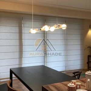 Sombras romanas manuales de arriba hacia abajo para ventanas, tamaño personalizado, cortinas romanas opacas, telas, persiana romana para tratamiento de ventanas - Product Image 5