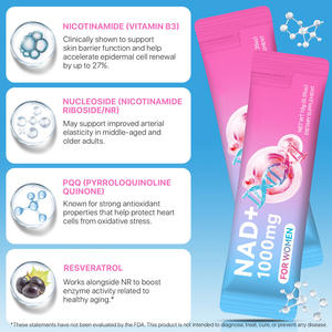 Suplemento en Polvo Vegano de Nicotinamida Ribósido PQQ Resveratrol Nad de Marca Privada OEM/ODM que Proporciona Energía para Mujeres Adultas - Product Image 6