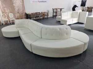 Ensemble de canapés de salon meubles blancs pour fête et club - Product Image 6