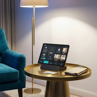Panel HMI de 10.95 Pulgadas para Registro en Hoteles, Tablet Personalizada con Lector NFC Frontal, MTK G99 6+128G FHD con Base de Carga