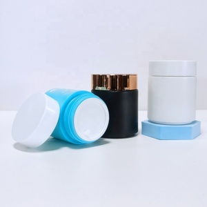 200g Body Butter Cream Container Black White Transparent Frosted Matte Glass Cosmetic Jar With Gold Lid - Product Image 6