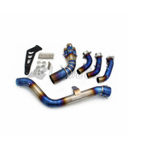 Pot d'échappement avant et intermédiaire Yamaha MT-09/FZ-09 Tracer 2020-2024 argenté avec système Slip-On