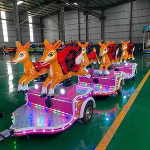 Tren de Diversión Familiar en Venta, Tren sin Rieles Little Deer para Mini Centros Comerciales, Tren Eléctrico Turístico Mini - Product Image 4