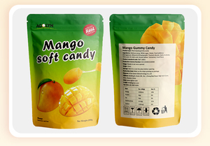 Caramelos de Goma Suaves de Mango y Coco Naturales y Saludables, en Forma de Cubo, Sabor Dulce a Naranja, 12 Meses de Duración - Product Image 2