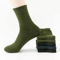 Chaussettes vertes militaires Chaussettes en coton Chaussettes pour hommes