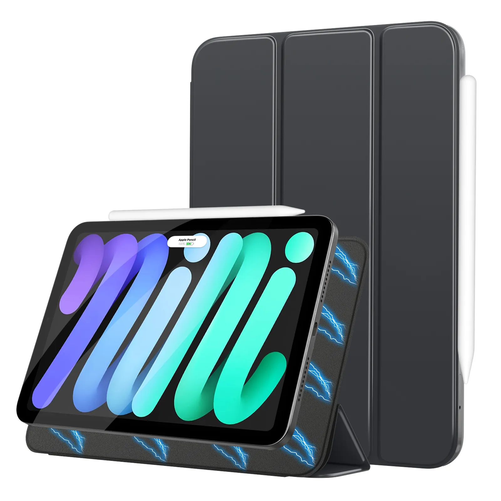 Caso de capa inteligente magnética forte magro para 8,3 polegadas 2021 IPad Mini 6 leve e protetora Tablet Covers & Cases
