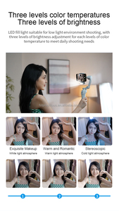 L7C pro Plus <span class=keywords><strong>3</strong></span> 축 흔들림 방지 미니 휴대용 짐벌 카메라 4K UHD 5 시간 배터리 수명 AI 2.0 추적 자기 빛 - Product Image 5