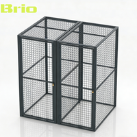 BRIO Free CAD Layout 2"*2" Casier pour employés à gaz comprimé pour stockage industriel en usine de gaz