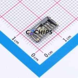 TF-003B-H17 SD Card / Memory Card Connector SMD Connector Plug-In Type MicroSD Card (TF Card) Card Holder 1.7mm - Product Image 2