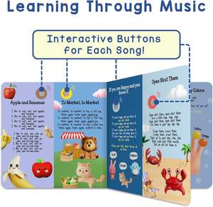 Livre sonore interactif pour enfants, boutons sonores, animaux <span class=keywords><strong>de</strong></span> la ferme, comptes en vers, apprentissage précoce, livre éducatif préscolaire - Product Image 3