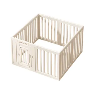 Customizable White Dog Cage Manufacturers MediumLarge Pet Breeding Cages animal cages Portable HDPE Pet Fence For Dog