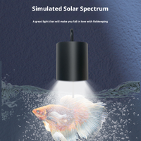 Lampe LED pour aquarium, éclairage COB pour plantes d'aquarium, luminosité réglable, support en alliage d'aluminium avec fixation par pince