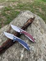 Couteau tactique de combat et de camping personnalisé OEM Eagle Blade, manche en titane D2, approvisionnement direct en gros d'usine