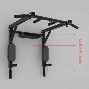 ZHOYA SPORT Barra per Trazioni Multifunzione Portatile da Parete o Porta in Acciaio con Capacità di Carico di 250KG Regolabile - Product Image 6
