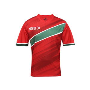 <span class=keywords><strong>Camiseta</strong></span> de Fútbol de Manga Corta para el Equipo Nacional, Transpirable, de Poliéster, para Partidos, Aficionados, Uso Diario Informal - Product Image 6