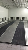 Four de peinture en poudre pour cabine de peinture automobile avec éclairage LED, lampes infrarouges et chauffage au diesel 10 pouces