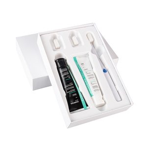 Kit <span class=keywords><strong>de</strong></span> brosse à dents et <span class=keywords><strong>de</strong></span> <span class=keywords><strong>dentifrice</strong></span> blanchissant les dents <span class=keywords><strong>avec</strong></span> technologie LED bleue menthe, logo personnalisé, <span class=keywords><strong>avec</strong></span> <span class=keywords><strong>bicarbonate</strong></span> <span class=keywords><strong>de</strong></span> <span class=keywords><strong>sodium</strong></span> pour un usage domestique - Product Image 2