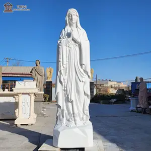 玛丽母亲雕塑天然大理石大圣母玛利亚花园雕像