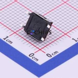 DTSMW-67R-V-T/R Tactile Switch SMD,6.2x6.3mm Switch Single Pole Single Throw Round Button Vertical Mount 6.2mm - Product Image 2