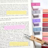 107 Paquetes de Etiquetas Adhesivas Transparentes e Impermeables, Organizadores de Archivos, Pegatinas para Planificador y Marcadores de Páginas