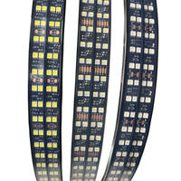 Lumière de roue à quatre rangées ultra-brillante blanc pur, Kit de lumière de jante de roue, pneu voiture camion accessoires à 4 rangées Rgbw Led lumière de roue 2022