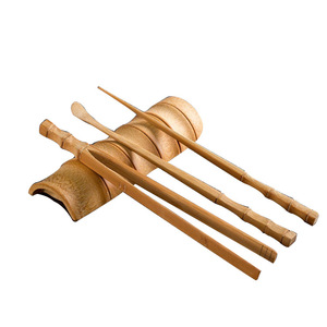 Juego de Té de Bambú de Cuatro Piezas, Herramientas para Té, Seis Accesorios para Caballeros, Aguja de Té, Artesanía de Bambú Anji - Product Image 4