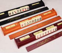Supports et poussoirs magnétiques en bois pour Mahjong, organisateur de tuiles pour la maison, ensemble de 4 pièces pour table de Mahjong