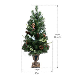 Arbres de Noël artificiels en PVC personnalisés pour l'extérieur, décoration d'arbres de Noël artificiels pour l'intérieur - Product Image 1