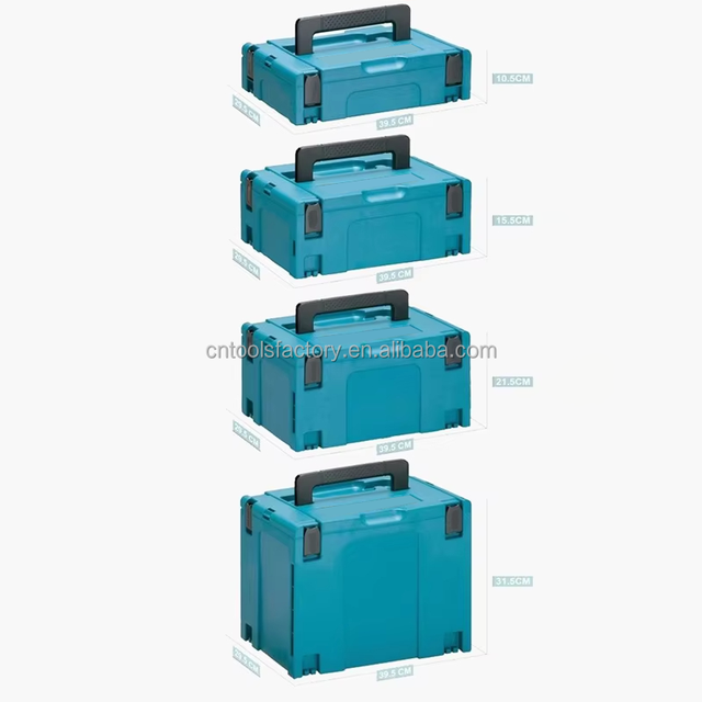 MAKPAC OEM/ODM Tool Storage Case Stackable Interlocking Modular Carry Box for Workshop Tools
