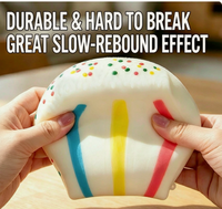 Jouets Squishy Géants Colorés en Forme de Gâteau, Vente Directe Usine, Jouets Anti-Stress à Rebond Lent/Rapide