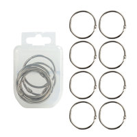 Leicht zu öffnender silberner runder Schlüssel ring 25mm Metall-Buchbinder ring für den Büro gebrauch Buch clips
