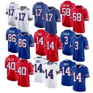 Best Quality #14 DIGGS #17ALLEN #34 CAMPBELL American Football Jersey