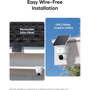 Eufy Security SoloCam E30 Pack de 4 caméras solaires sans fil d'extérieur, clarté 2K, suivi IA à 360°, sans frais mensuels - Product Image 6