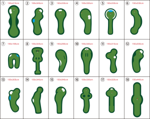 Terrain de <span class=keywords><strong>mini</strong></span>-<span class=keywords><strong>golf</strong></span> sur mesure, 18 trous, design gratuit, pliable, portable, en gazon artificiel - Product Image 5