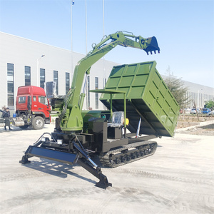 Excavadora de cadenas de 3 toneladas con alta potencia de excavación y motor, caja de cambios y función de volquete. - Product Image 3