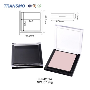 Boîte à poudre vide, conteneur de fard à joues, palette de fard à paupières carrée en plastique, palette de contour, emballage de maquillage transparent - Product Image 2