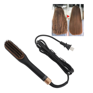 Cepillo Alisador de Cabello Rápido, Peine Caliente, Herramientas de Peinado de Cerámica Eléctricas al por Mayor para Hombres y Mujeres - Product Image 2