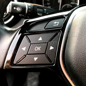 Embellecedor Adhesivo para Botones del Volante de Coche Compatible con Mercedes-Benz Clase A B C E CLA CLS GLA GLK W176 W246 W204 W207 W218 - Product Image 6