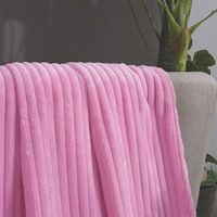Couverture Polaire Personnalisée pour Noël ou l'Hiver, Plaid Doux Lavable avec Motifs Festifs