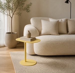 Moderne metalen uittrekbare salontafel/bijzettafel voor woonkamer, eetkamer, kleine appartementen - duurzaam, lichtgewicht, multifunctioneel - Product Image 2
