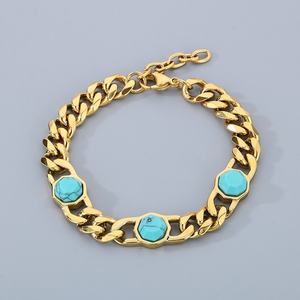 Pulsera de Joyería de Acero Inoxidable con Baño de Oro de 14K y 24K, Diseño Nuevo y de Alta Calidad 2024, Personalizada para Mujer - Product Image 3
