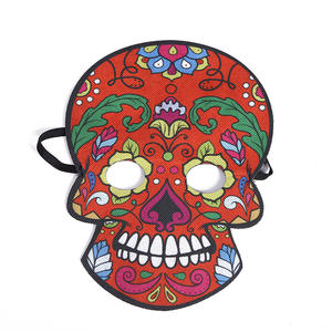 Poeticesistere uomini e donne unici colorati <span class=keywords><strong>Horror</strong></span> Full Face morbida maschera di plastica per festa per il giorno dei morti - Product Image 2