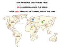 Bloem Fruit Thee Giet Land Droom Aardbei Smaak Fruit Thee Grote Graan Spot Losse Thee