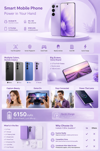 มือถือรุ่นใหม่ camon50 pro ชาร์จเร็ว กล้องคุณภาพสูง สำหรับโทรศัพท์ประสิทธิภาพสูง ขายส่ง - Product Image 5