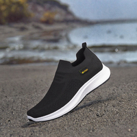 Chaussures de sport pour hommes tendance, respirantes, imperméables, à enfiler, semelle extérieure en caoutchouc, doublure en coton, collection automne/hiver