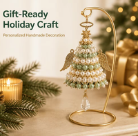 DIY Perlen-Ornament-Set Weihnachtsbaum-Perlen-Set Personalisierte Handgemachte Weihnachtsdekoration Bastelgeschenk