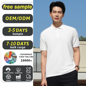 เสื้อกอล์ฟผู้ชาย พิมพ์ลายตามสั่ง ไซส์ใหญ่ คุณภาพสูง เสื้อผู้ชายแบบเรียบ - Product Image 1